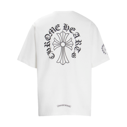 Multi-Design Gothic Cross & Horseshoe Graphic T-Shirts (Black/White)