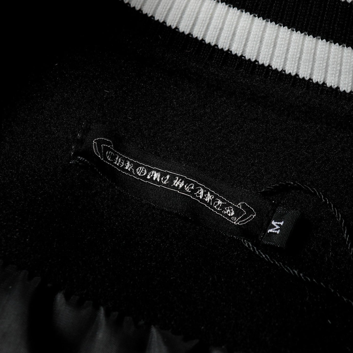 Layered Cross Varsity Jacket - Black White Street Style Outerwear 2208