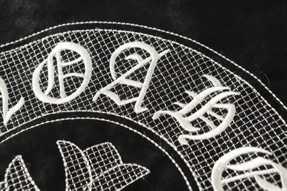 Horseshoe Cross Jacket - Black Street Embroidered Coat 8800