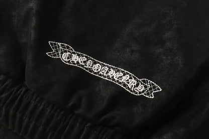 Horseshoe Cross Jacket - Black Street Embroidered Coat 8800